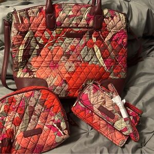 Vera Bradley Floral Patterned Women's Purse, wallet and cosmetic bag